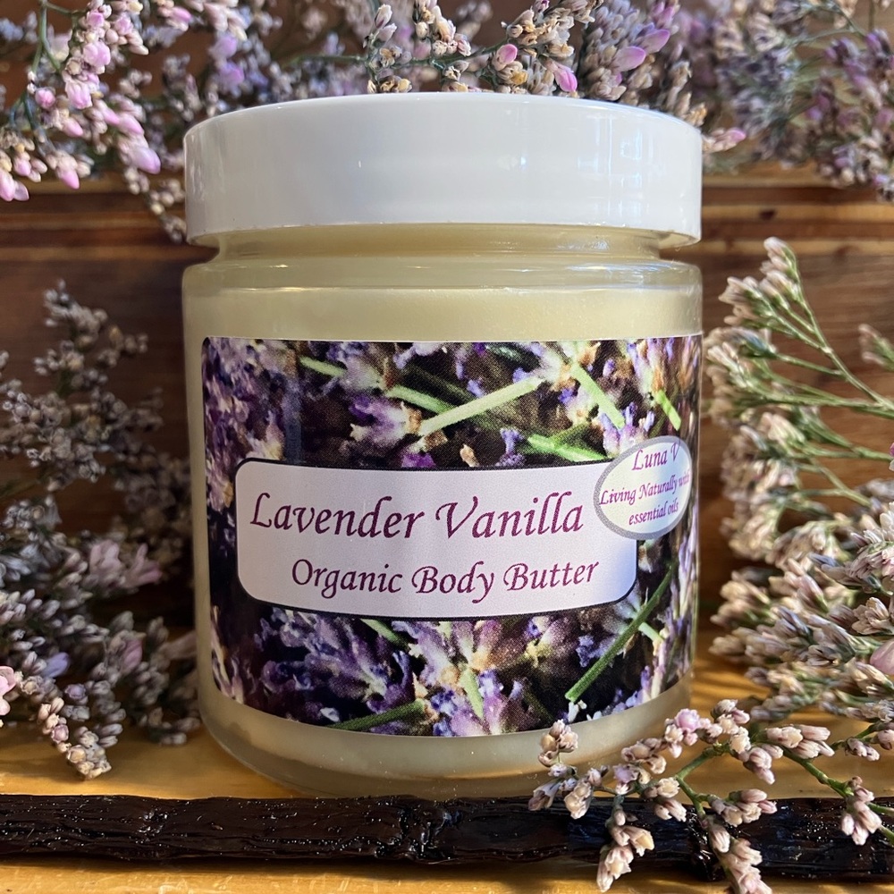 Lavender Vanilla Organic Body Butter 4 oz.